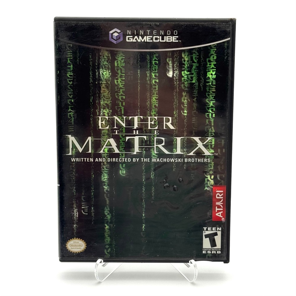 Enter the Matrix Nintendo GameCube 2 Disc Set Complete CIB Game